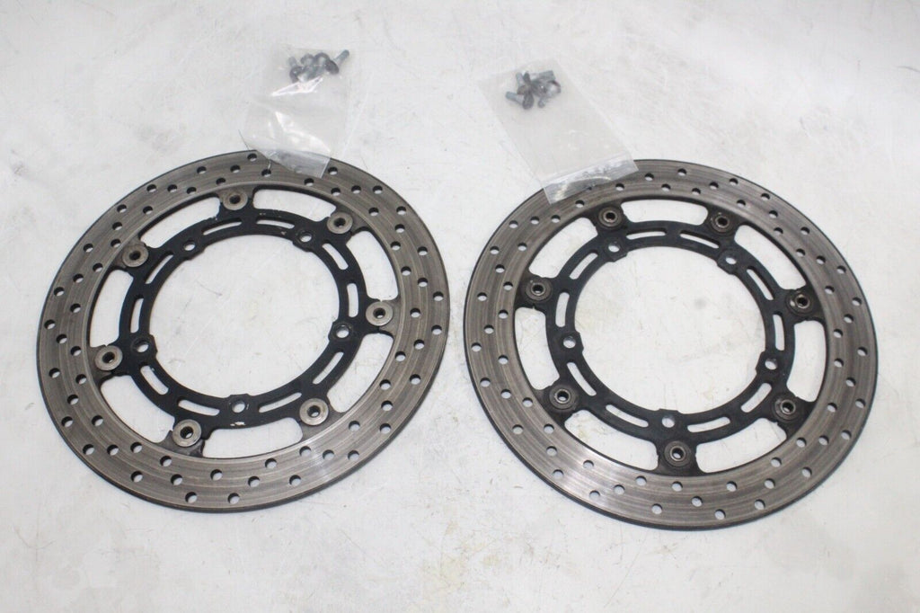 04-09 Yamaha Fz6 Oem Front Left Right Brake Rotors Discs
