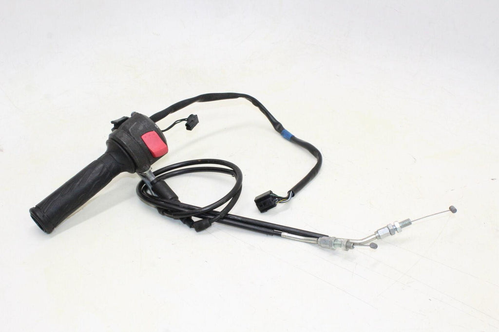 2013 09-15 Suzuki Sfv650 Right Throttle W Cable Handle Kill Off Start Switch Oem