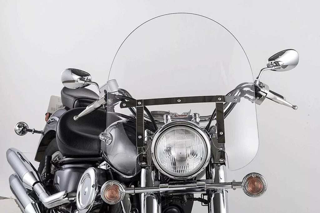 Slipstreamer - Ss-30-17C Classic Windshield 17" Clear With Chrome Hardware