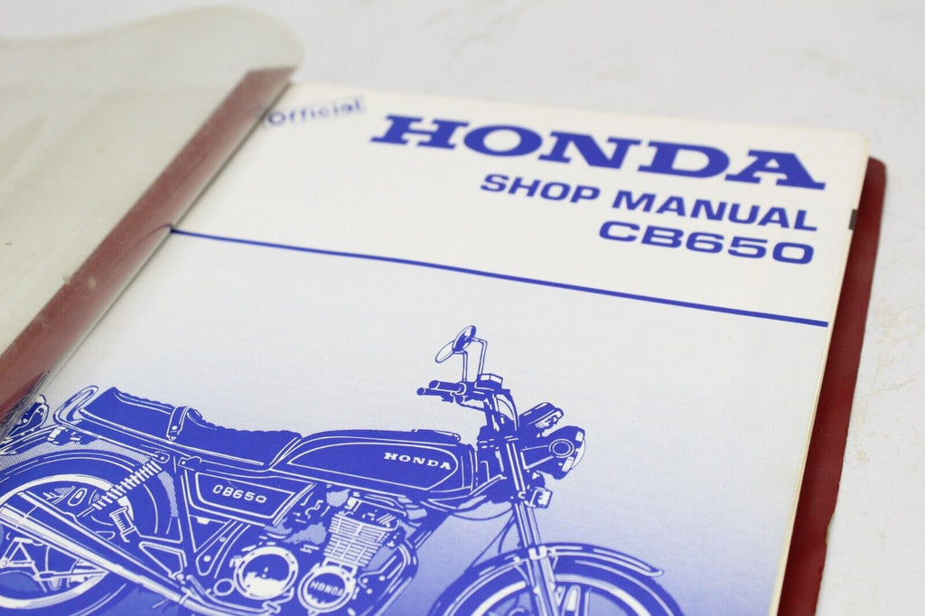 1979 '79 Honda Cb650 Motorcycle Shop Service Repair Manual Book