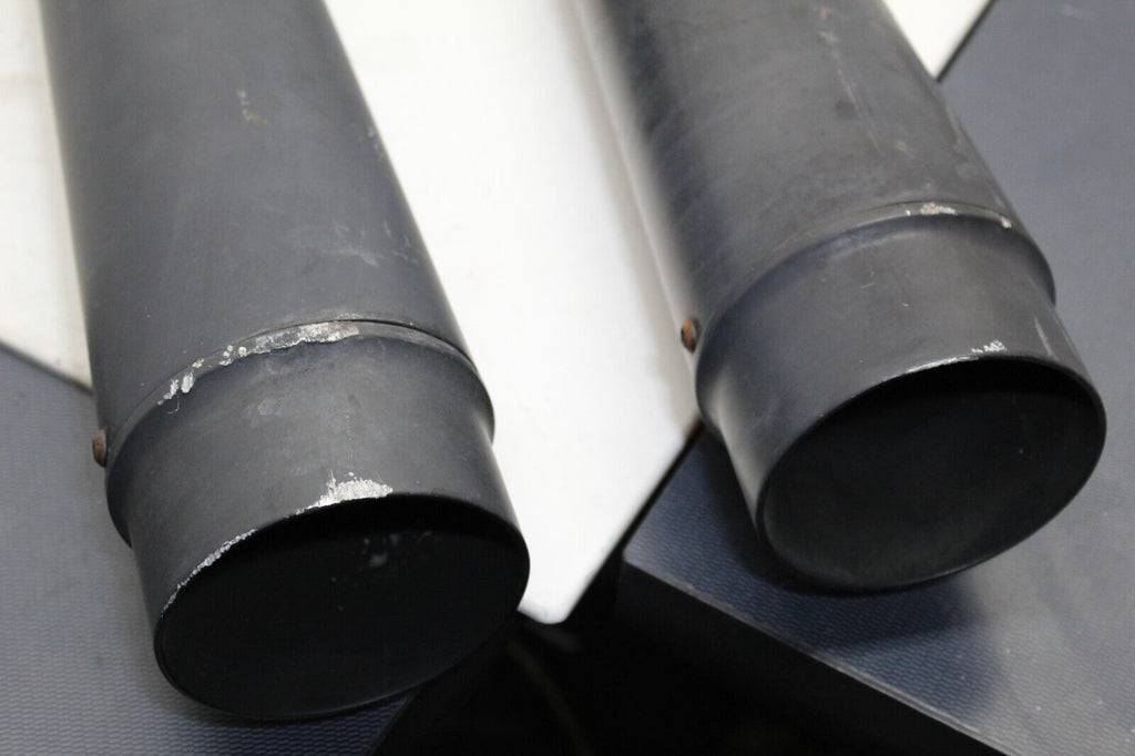 Mutazu Black Slip-On Mufflers Exhaust Harley Touring