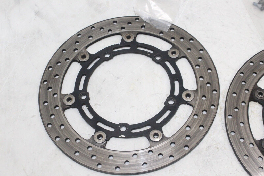 04-09 Yamaha Fz6 Oem Front Left Right Brake Rotors Discs
