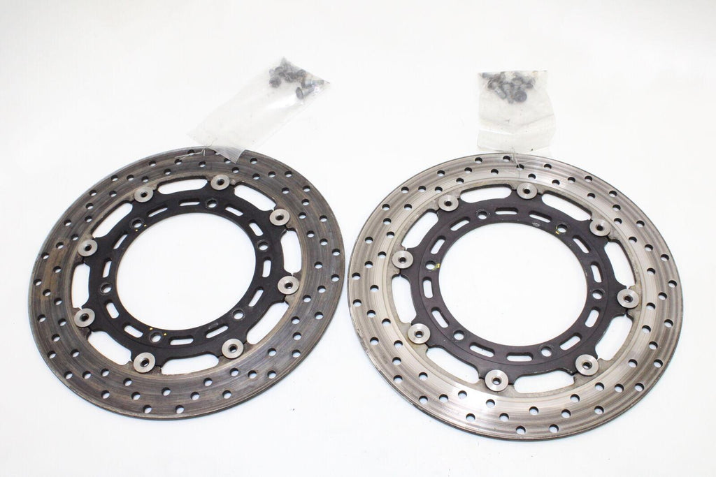 2002-03 Yamaha Yzf R1 Front Left Right Brake Rotors Discs 5Jj-2581T-11-00 Oem