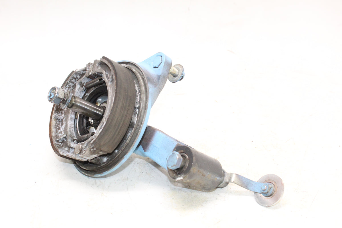 1983 Yamaha XC180 Riva OEM Front Brake Panel Shoes Axle Suspension Arm