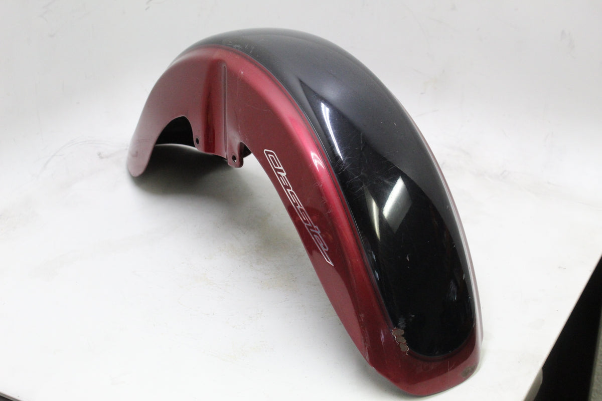 2007 YAMAHA XVS650 V STAR 650 OEM FRONT FENDER RED BLACK CLASSIC