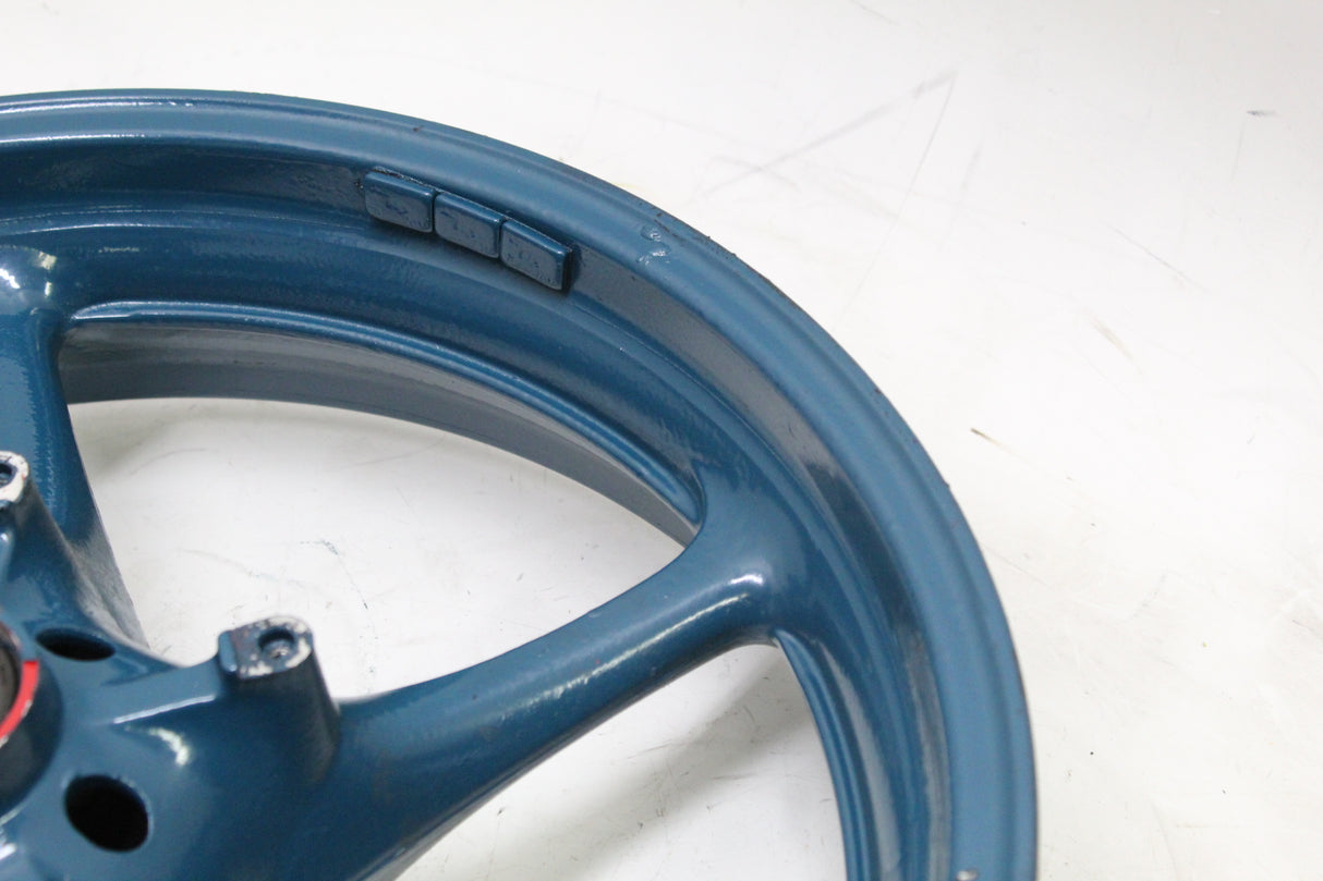 2005 YAMAHA YZF R6 OEM FRONT WHEEL RIM 17X3.50 BLUE