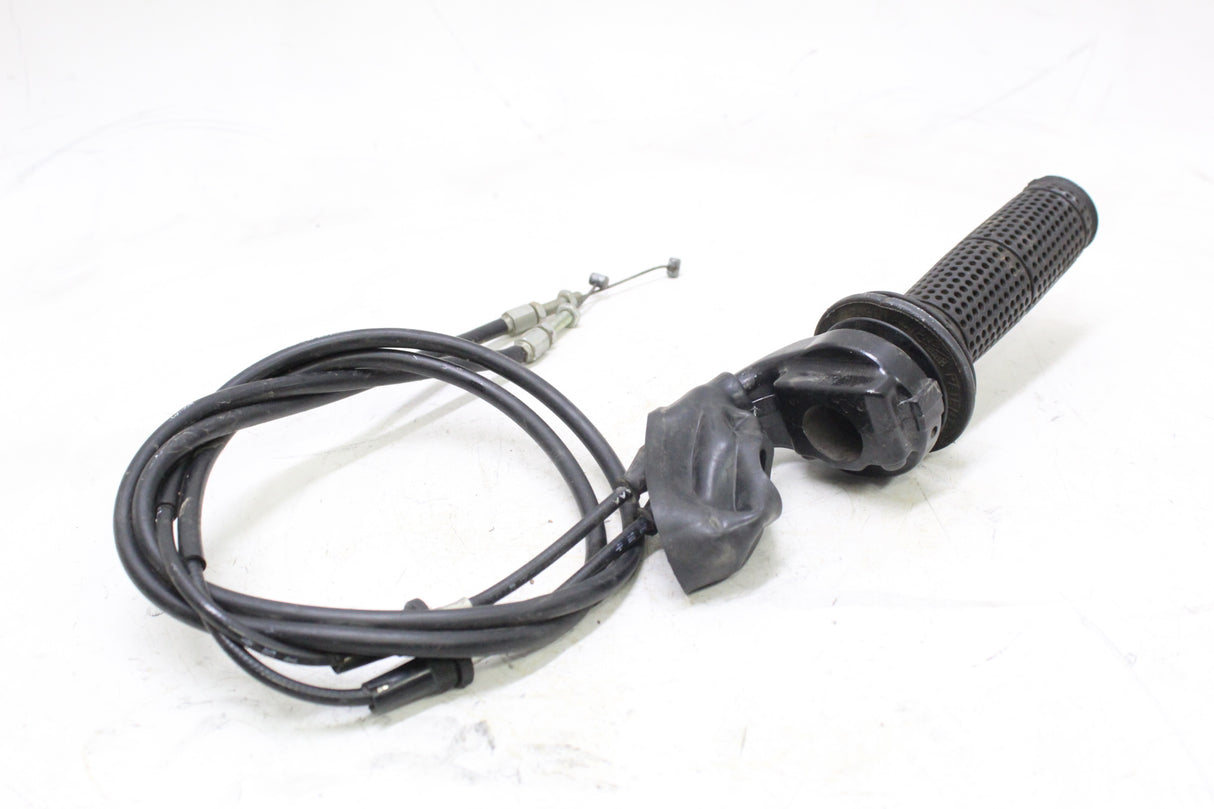 2011 KAWASAKI KLR650 OEM RIGHT THROTTLE GRIP W CABLES HOUSING