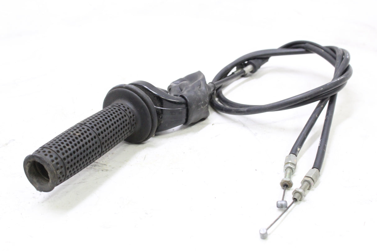 2011 KAWASAKI KLR650 OEM RIGHT THROTTLE GRIP W CABLES HOUSING