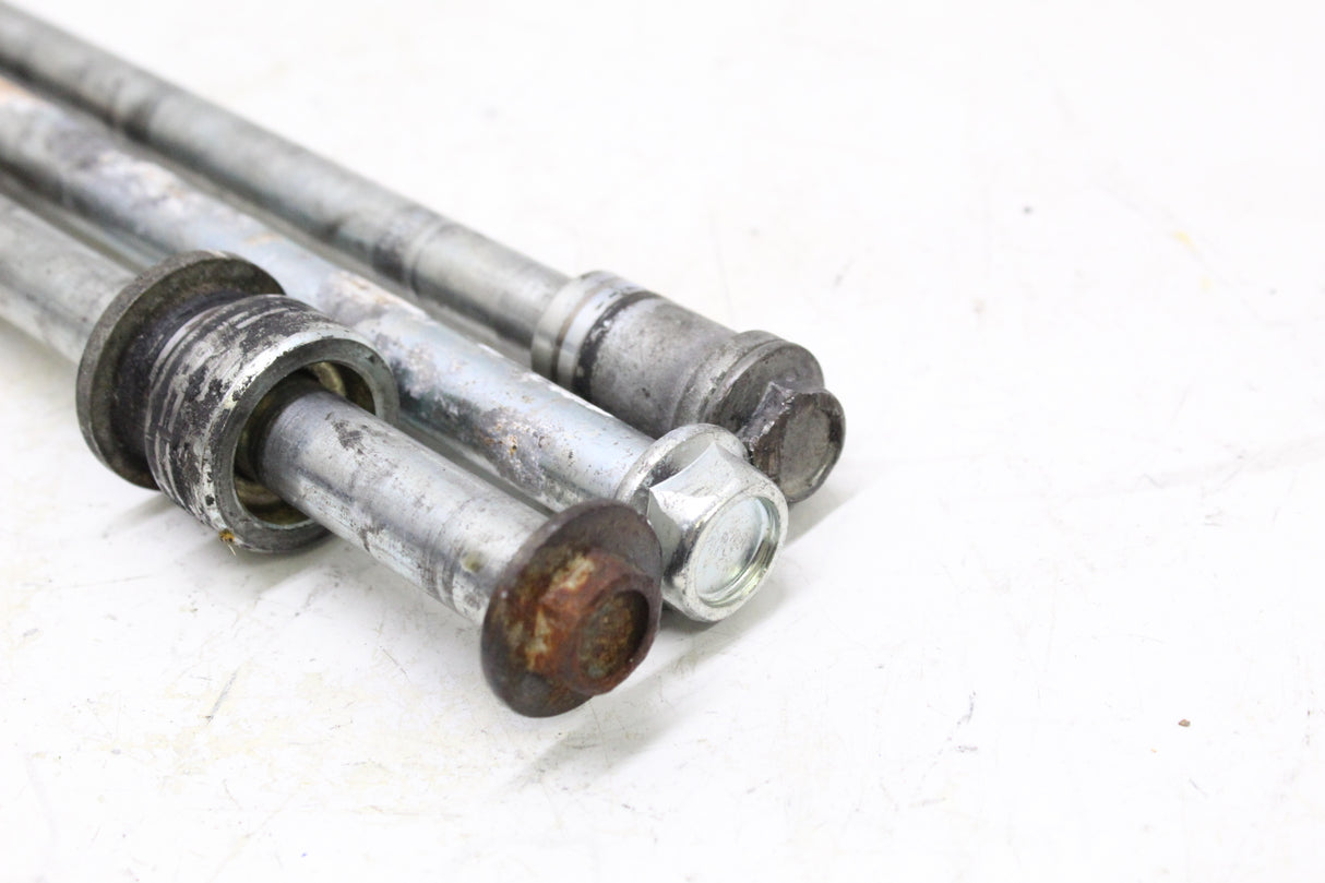 2005 KAWASAKI NINJA 250R EX250 OEM FRONT REAR AXLE SET W SWINGARM PIVOT