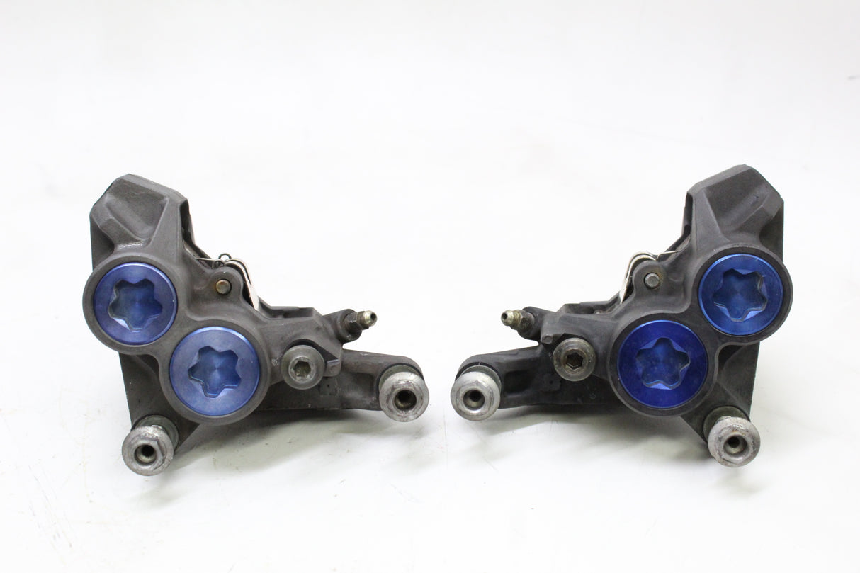 2007 Yamaha YZF R6S OEM RIGHT LEFT FRONT BRAKE CALIPER SET PAIR CALIPERS