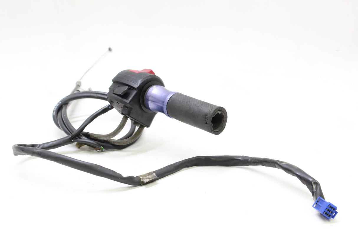 2007 Yamaha YZF R6S OEM RIGHT CLIP ON HANDLE KILL OFF SWITCH W THROTTLE CABLE