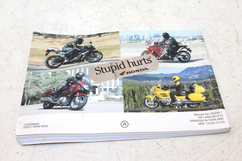 2013 Honda Cbr500r Original Owners Manual Book Set - Gold River Motorsports