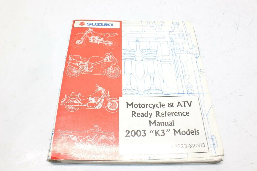 Suzuki Service Manual Book Motorcycle & Atv Ready Reference Manual K3 2003 - Gold River Motorsports