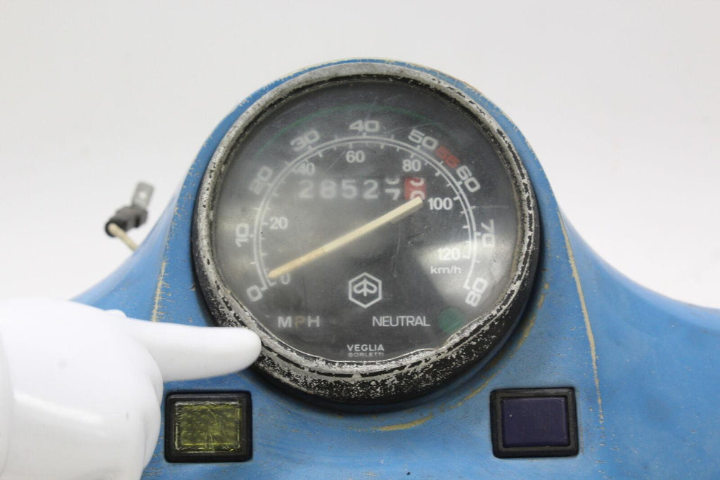 1980 Piaggio Vespa 250 Speedo Tach Gauges Display Cluster Speedometer Oem - Gold River Motorsports