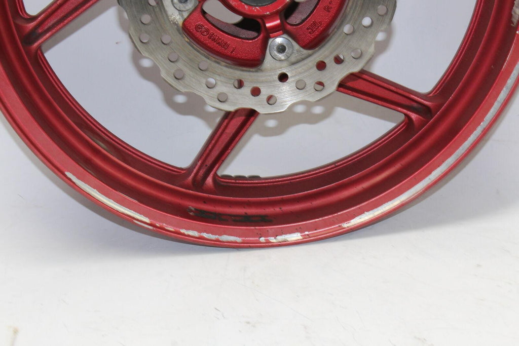 2006-2008 Kawasaki Ninja 650r Rear Wheel Back Rim W Rotor Oem (Minor Wobble)