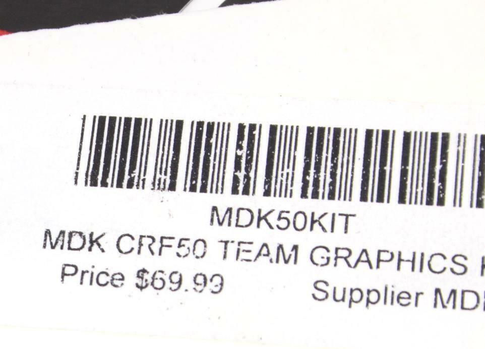 Mdk Crf50kit Team Graphics Kit - Gold River Motorsports