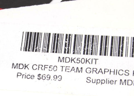 Mdk Crf50kit Team Graphics Kit - Gold River Motorsports