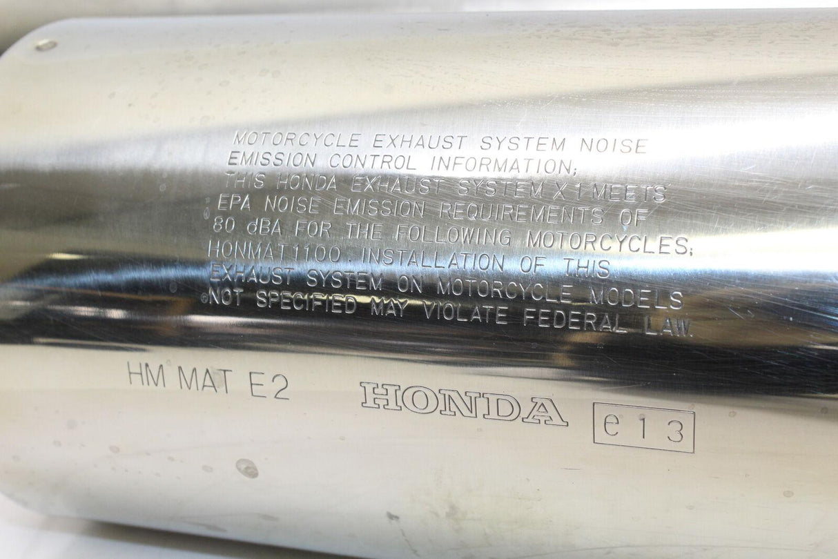 1998 Honda Cbr1100xx Exhaust Pipe Set Muffler Slip On Can Silencer Oem - Gold River Motorsports