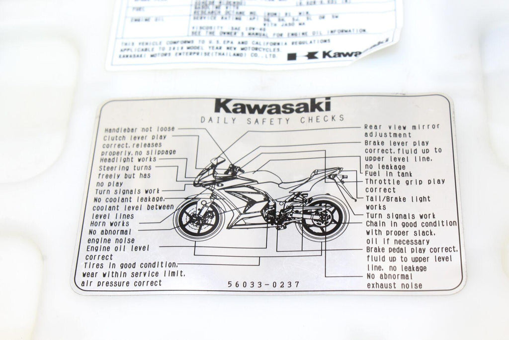 2010 Kawasaki Ex250-J Rear Back Passenger Tandem Seat Pad Saddle Pillion - Gold River Motorsports