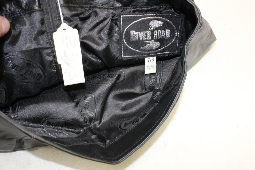 River Road Vegas Real Leather Skirt Size 7/8 Black *New* - Gold River Motorsports