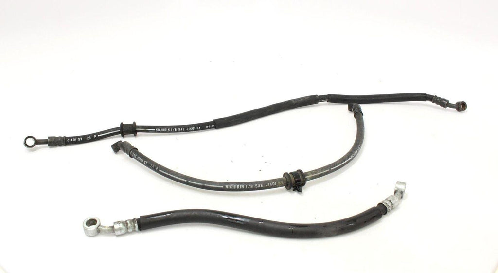 07-09 Suzuki Sv650s Brake Caliper Hoses Lines Oem - Gold River Motorsports