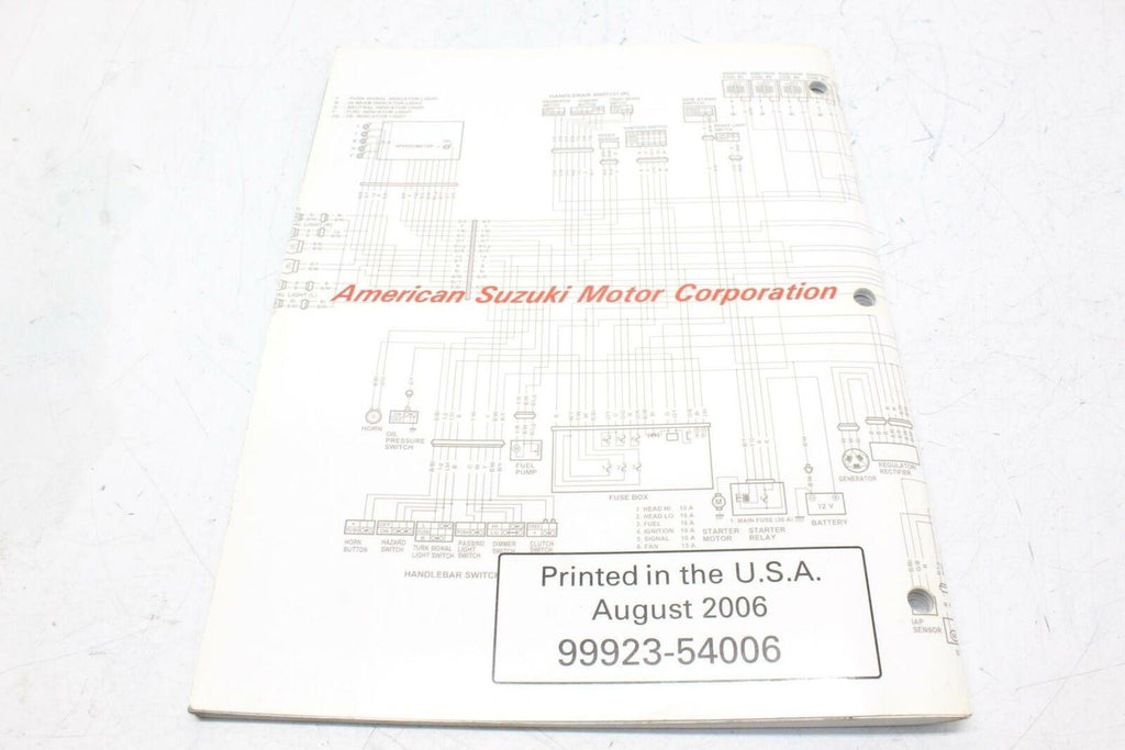 Suzuki Service Manual Book Motorcycle & Atv Diagram Manual K6 2006 - Gold River Motorsports