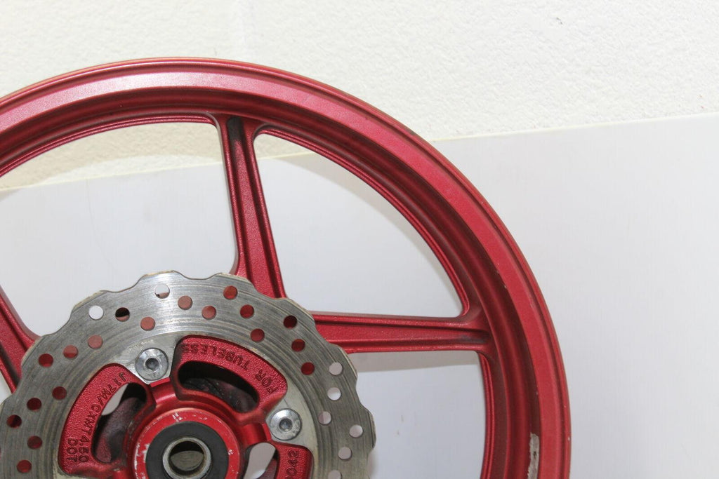 2006-2008 Kawasaki Ninja 650r Rear Wheel Back Rim W Rotor Oem (Minor Wobble)