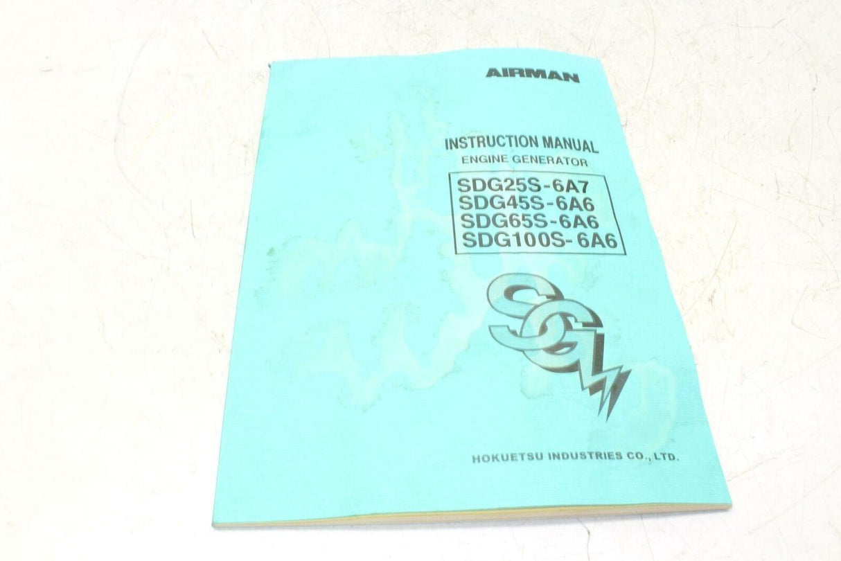 Instruction Manual Engine Generator - Gold River Motorsports