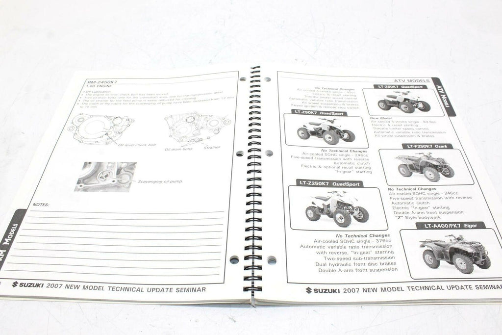 Suzuki New Model Technical Seminar Update Manual 2007 - Gold River Motorsports