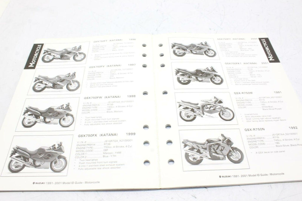 Suzuki Motorcycle & Atv Model Id Guide (Volume Two) 1991-2001 Models - Gold River Motorsports