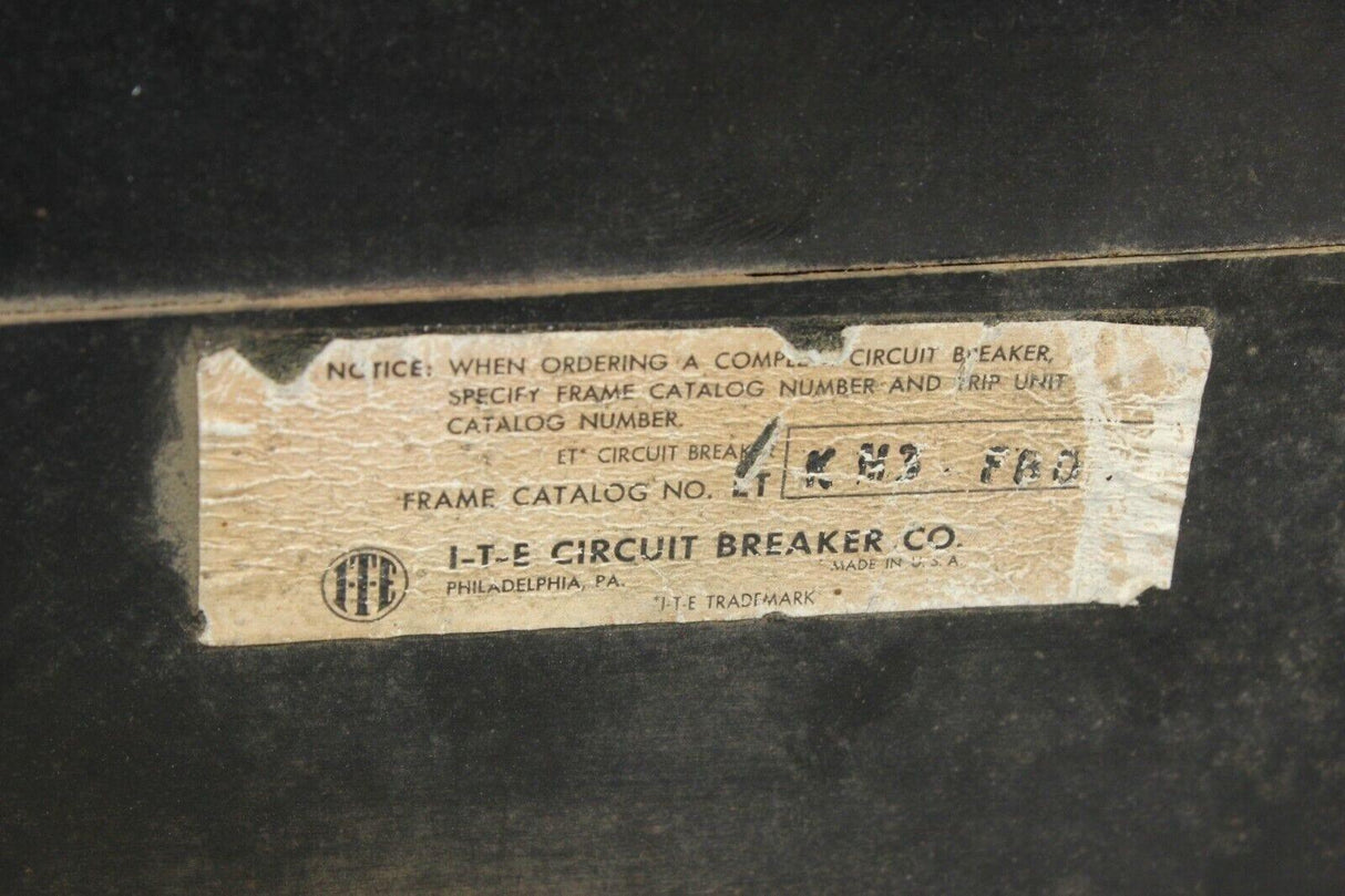 Km3-F800 Siemens Ite Circuit Breaker - Gold River Motorsports