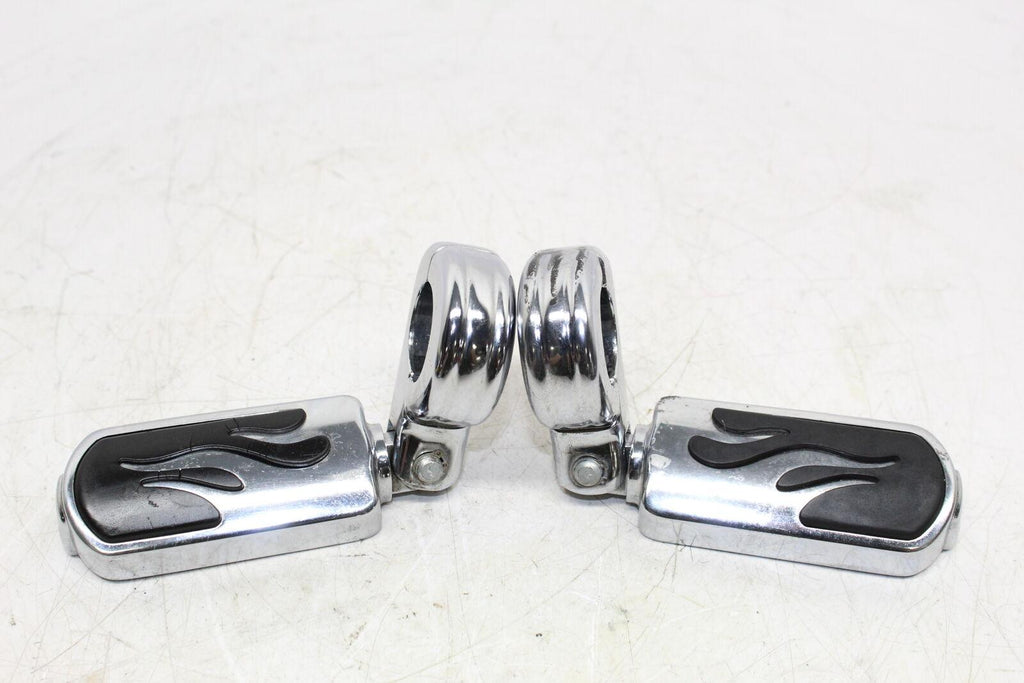 2004 Harley-Davidson Road Glide Efi Fltri Front Foot Pegs Steps Set Pair Chrome - Gold River Motorsports