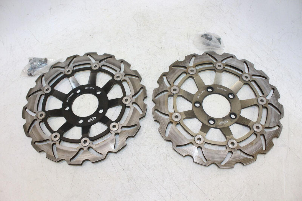 2001 Suzuki Sv650 Front Left Right Brake Rotors Discs