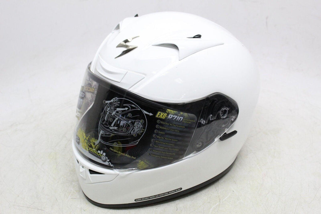 Scorpion Exo R710 Full Face Helmet - Solid Gloss White - Xxl