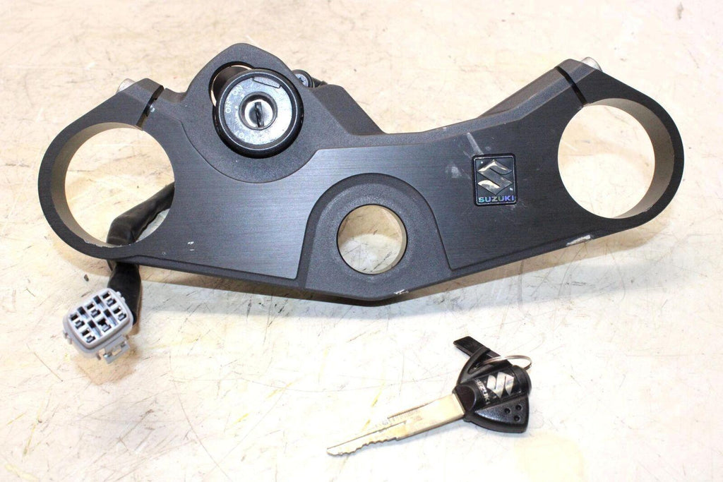 2008 Suzuki Gsxr1000 Forks Upper Triple Tree With Ignition Lock Key - Gold River Motorsports
