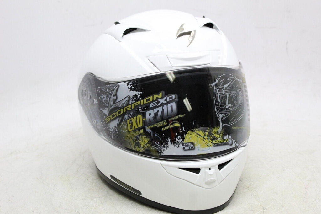 Scorpion Exo R710 Full Face Helmet - Solid Gloss White - Xxl